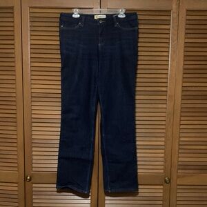 Carhartt Original Fit Straight Leg Womens Insulated Blue Jeans Size 12